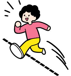 境界線を飛び越える人